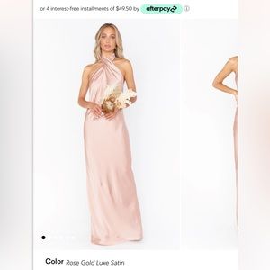 Show Me Your Mumu Jasmine satin maxi dress